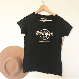 Hard Rock Cafe San Francisco gold and black tshirt